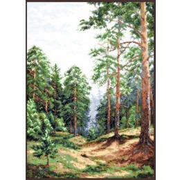 Набор для вышивания крестом "Сосновый лес"