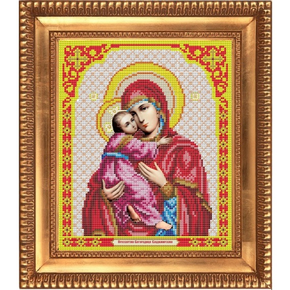 Рисунок на ткани "Богородица Владимирская"