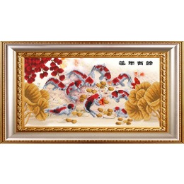 Рисунок на ткани "Рыбки удачи, достатка и гармонии"