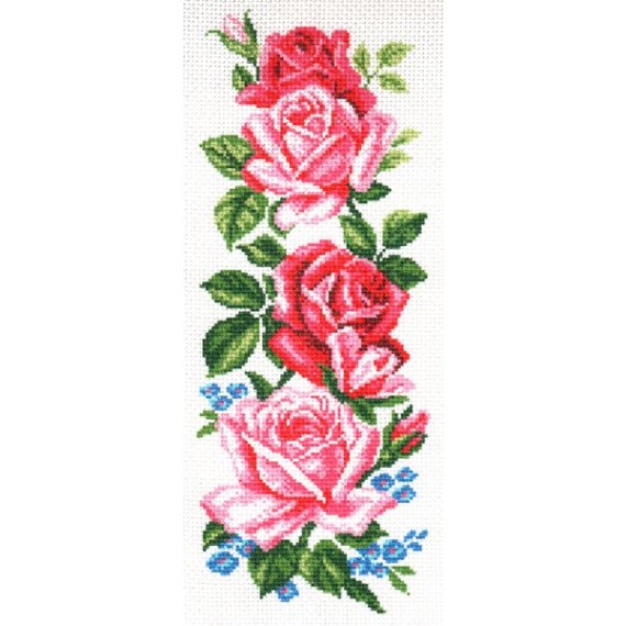 Рисунок на канве "Нежные розы"