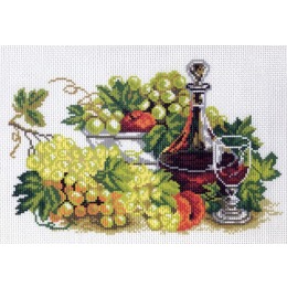 Рисунок на канве "Натюрморт с виноградом"