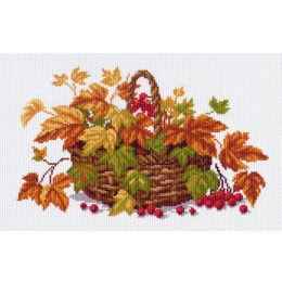Рисунок на канве "Осенние листья"