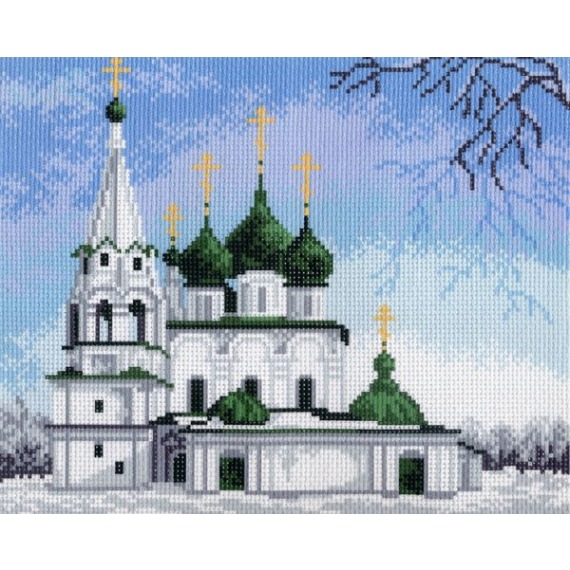 Рисунок на канве "Церковь Спаса-на-Городу"