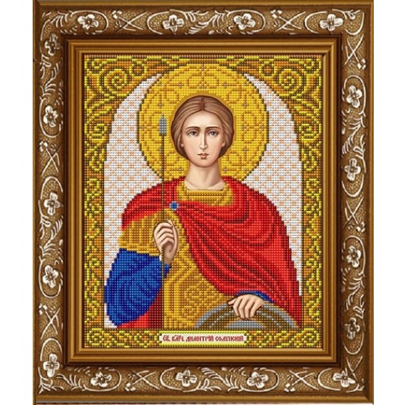 Рисунок на ткани "Святой Великомученик Дмитрий Солунский"