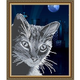 Рисунок на ткани "Хитрый Кот"