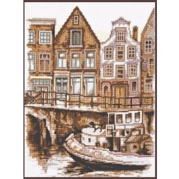 Набор для вышивания крестом "Набережная Амстердама "