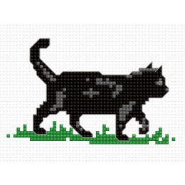 Набор для вышивания крестом "Чёрный кот"