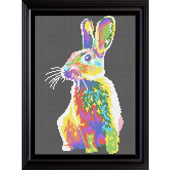 Рисунок на ткани для вышивания бисером "Кролик"