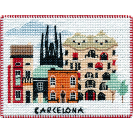 Набор для вышивания крестом "Столицы мира.Барселона"