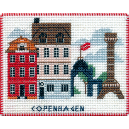 Набор для вышивания крестом "Столицы мира.Копенгаген"