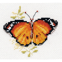 Набор для вышивания крестом "Яркие бабочки. Оранжевая"
