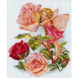 Набор для вышивания крестом "Фея розового сада"