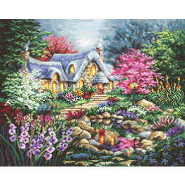Набор для вышивания крестом "Cottage Pond"