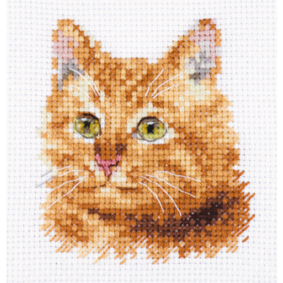 Набор для вышивания крестом "Животные в портретах. Рыжий кот"