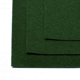 Фетр листовой жесткий №678 зеленый (10 шт)