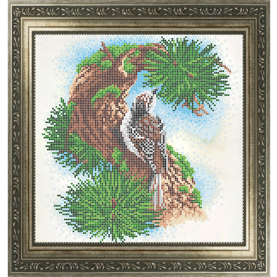 Рисунок на ткани для вышивания бисером "Кедр"