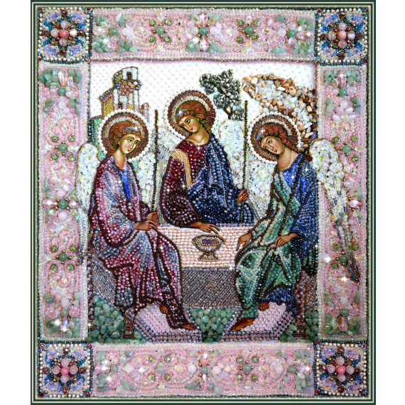 Набор для вышивания хрустальными бусинами "Святая Троица"