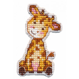 Набор для вышивания нитками "Значок-жираф"