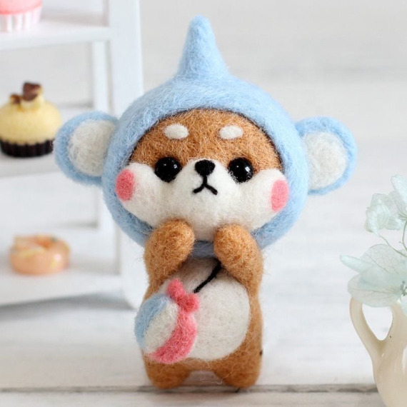 Набор для валяния, игрушка из шерсти