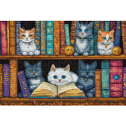 Набор для вышивания крестом "Bookshelf"