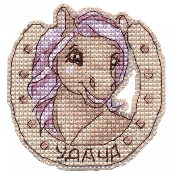 Набор для вышивания крестом "Магнит.Удача"