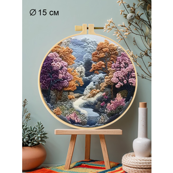 Набор для вышивания гладью "Весеннее цветение"