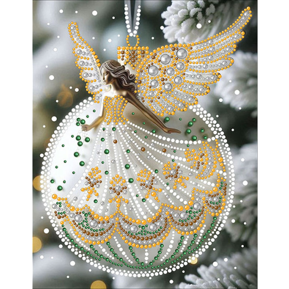 Рисунок на ткани для вышивания бисером "Новогодние игрушки 15"