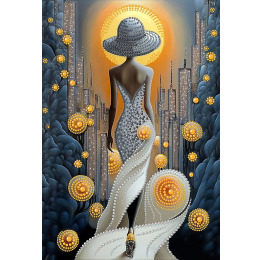 Рисунок на ткани для вышивания бисером "Абстракция 3"