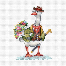 Набор для вышивания крестиком на канве «Мистер гусь»