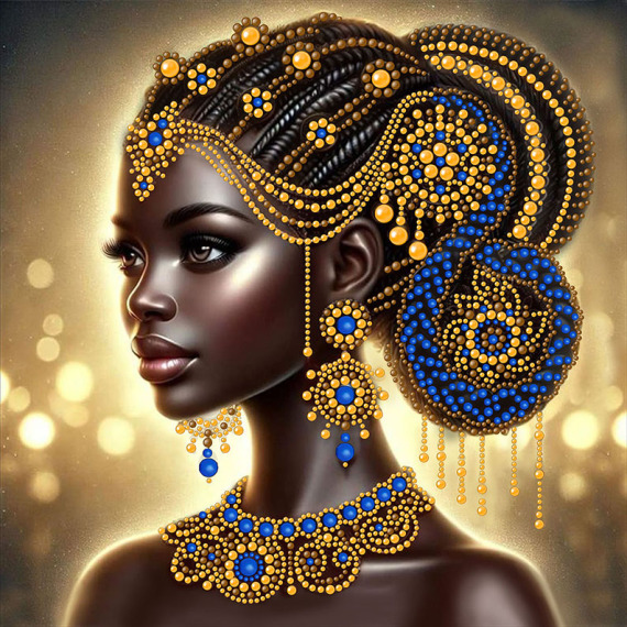 Рисунок на ткани для вышивания бисером и бусинами "Сапфир 2