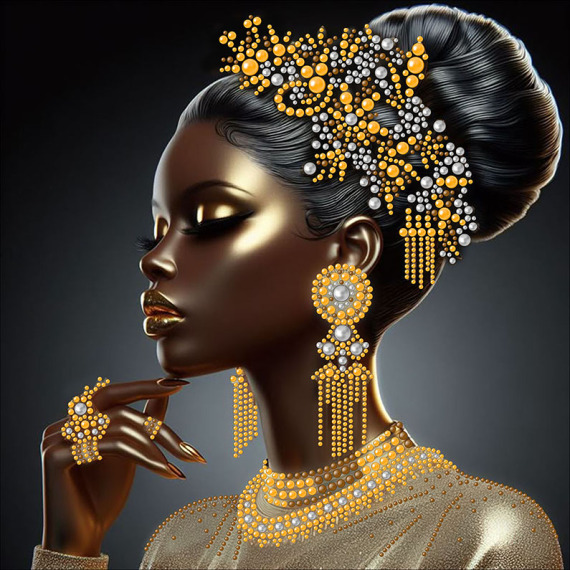 Рисунок на ткани для вышивания бисером "Роскошь"