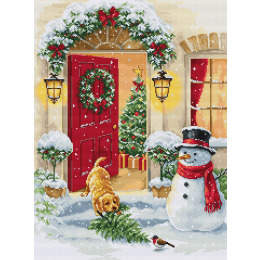 Набор для вышивания крестиком «Щенячья радость»