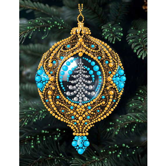 Основа для вышивания Новогодние игрушки 14