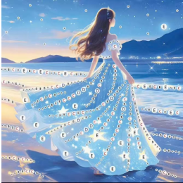 Набор по созданию картин бусинами "Девушка"