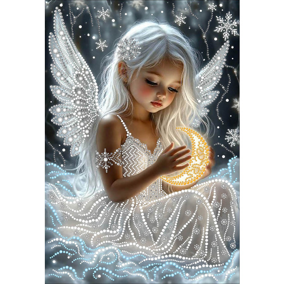 Рисунок на ткани для вышивания бисером Месяц