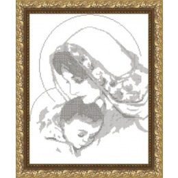Рисунок на ткани "Дева Мария с младенцем"